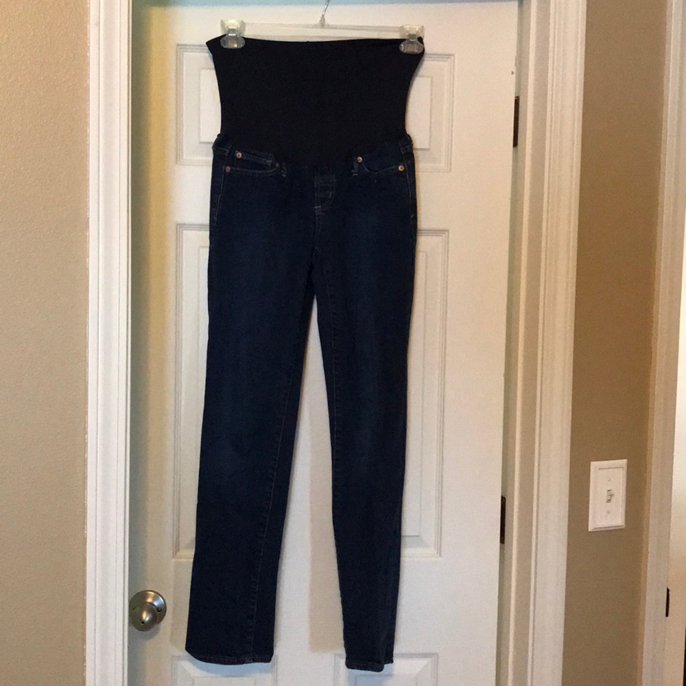GAP dark wash maternity jeans